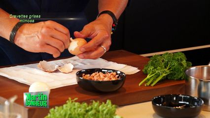 2. Crevettes grises mimosa