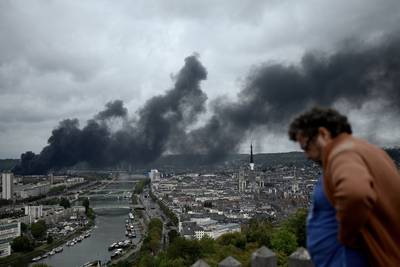 Incendie d'une usine chimique à Rouen: le nuage a bien traversé la Belgique