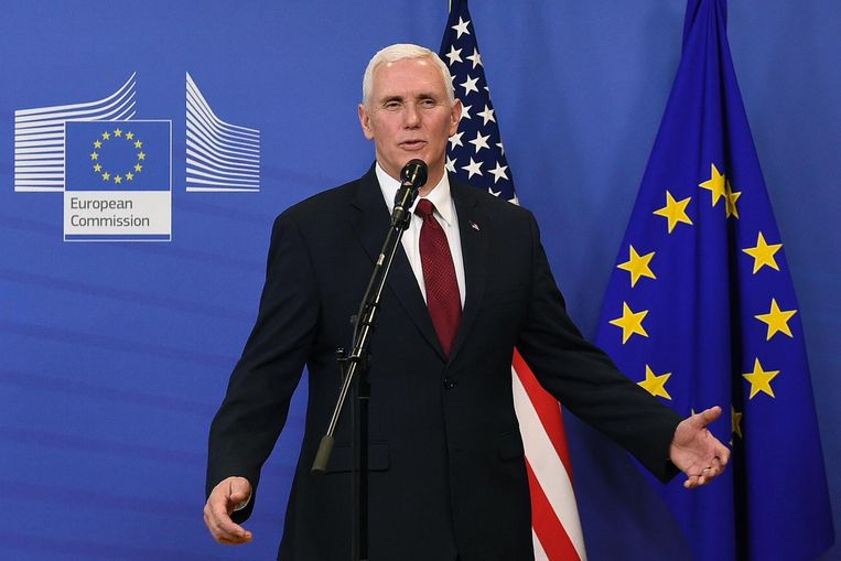 Enige opluchting in Europa na bezoek vicepresident Pence ...