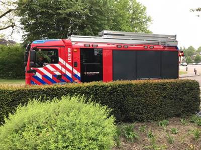 Brandweerkorps Dodewaard op (k)raambezoek bij collega Kevin