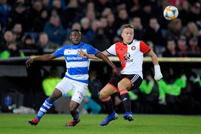 Gehavend De Graafschap gaat hard onderuit bij Feyenoord