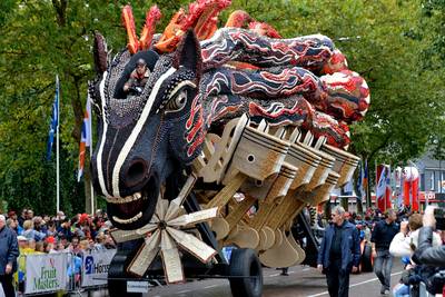 Fruitcorso weer over betaald parcours