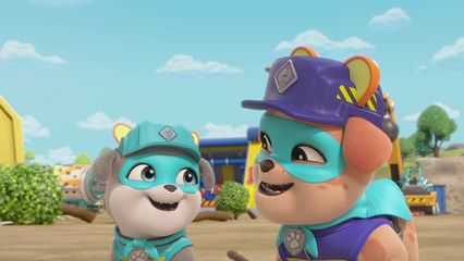 7. De crew bouwt een superbed voor Charger & De crew bouwt een Super Eki Eekhoorn-speelplaats