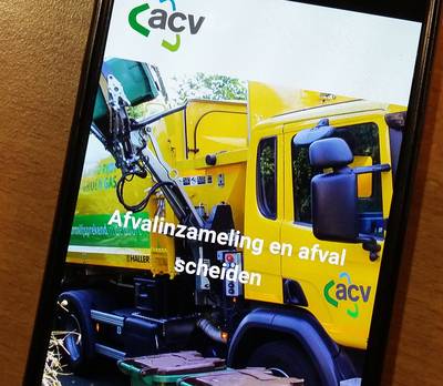 Nieuwe app om te zien wanneer ACV welk afval ophaalt