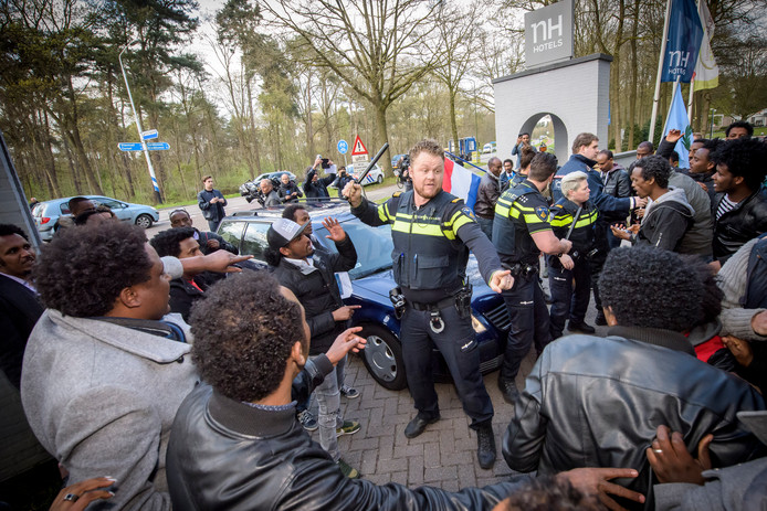 VELDHOVEN - Demonstration at Koningshof in April 2017