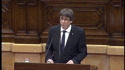 President Catalonië verrast vriend en vijand met speech