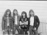 Metallica in de periode tussen eind 1982 en maart 1983 (vlnr): Cliff Burton (bas), James Hetfield (gitaar, zang), Lars Ulrich (drums) en Dave Mustaine (gitaar).