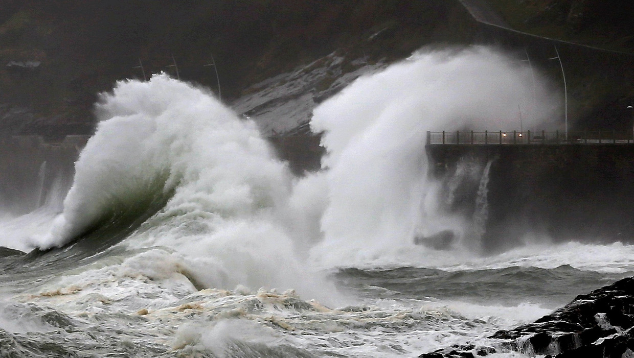 storm op het meer
