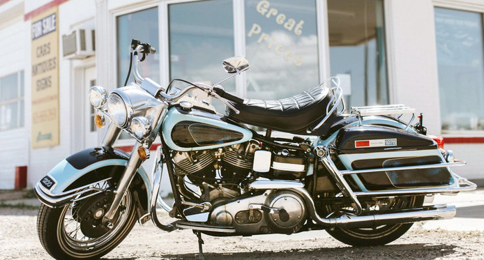 De Harley Davidson van Elvis Presley.