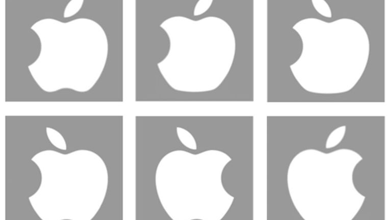 Apple Logo Heeft Een Hapje Eruit Maar Links Of Rechts De
