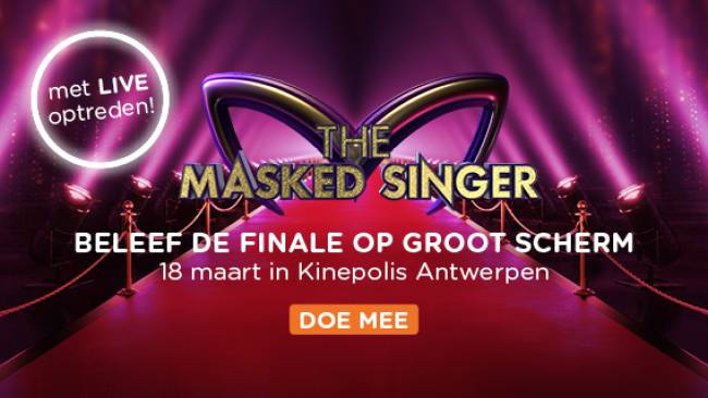 Bekijk de finale van The Masked Singer op groot scherm in Kinepolis Antwerpen