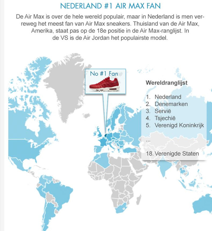 Nike Air Max is 32 jaar! Nederlanders grootste fans ter Nike Air Max is 32 jaar! Nederlanders grootste fans ter