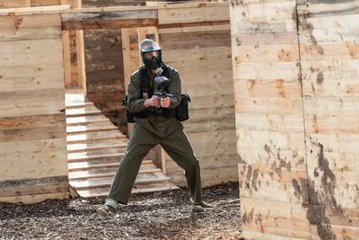 Na regen, storm en corona eindelijk paintballen in Stille Wald: ‘Wees niet te voorzichtig met de mun