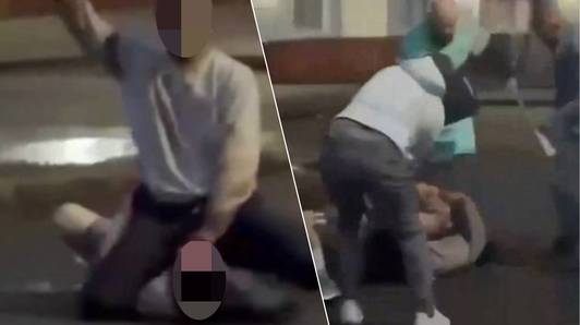 Schokkend tafereel in Belfast: dappere buurtbewoners moeten man op straat redden van onthoofding