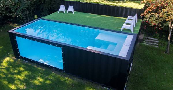 Uniek Zwembad Voor In De Tuin Een Omgebouwde Zeecontainer Wonen Bndestem Nl