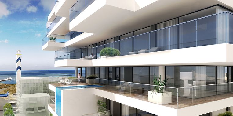Balkon zwembad