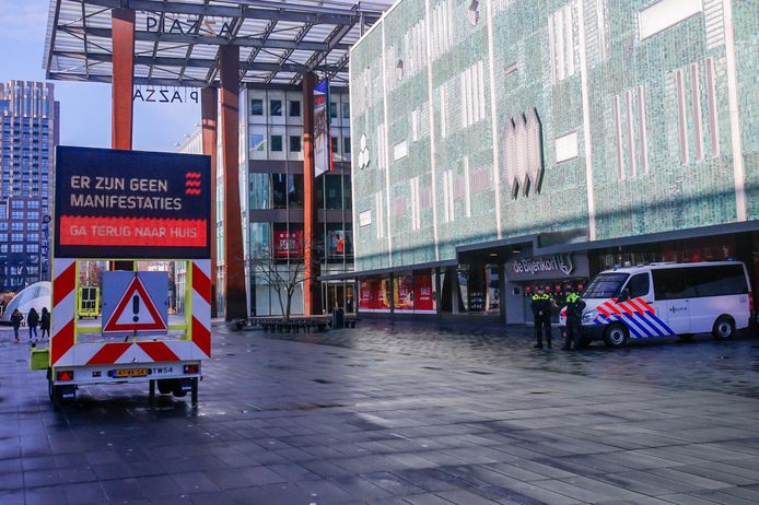 Rond het middaguur was het nog rustig in de binnenstad van Eindhoven.