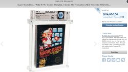 Nieuw verpakt Super Mario Bros. is met meer dan 100.000 euro duurste videospel ooit