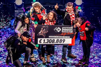 Teller 3FM Serious Request ‘nieuwe stijl’ stopt bij 1,3 miljoen euro