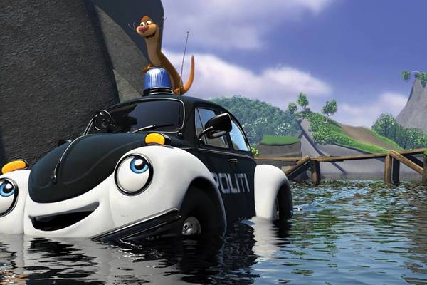 Pelle de politiewagen