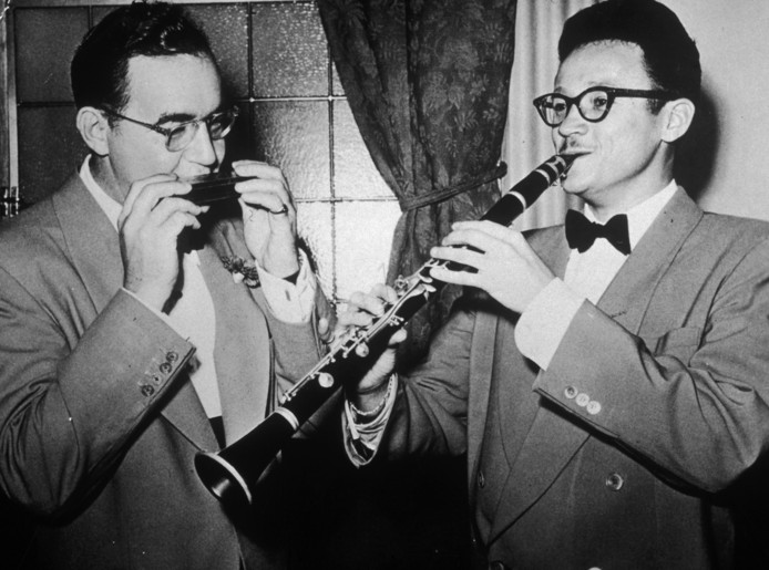 Benny Goodman (links) en Toots Thielemans.
