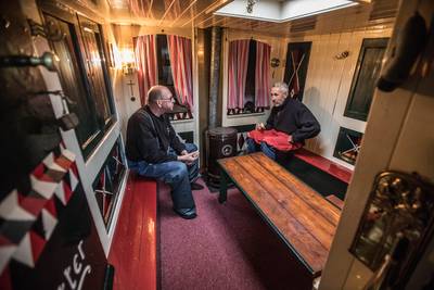 Frans, Frans en Frits op palingvangst