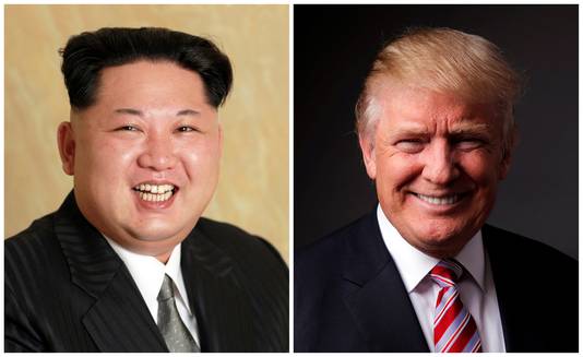 Kim Jong-un en Donald Trump.