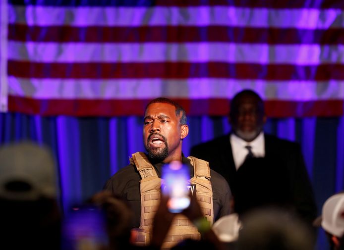 FILE PHOTO: Rapper Kanye West holds his first rally in support of his presidential bid in North Charleston, South Carolina, U.S. July 19, 2020.  REUTERS/Randall Hill/File Photo