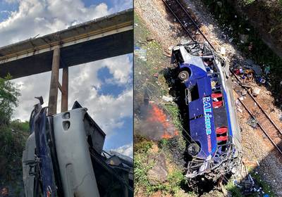 Passagiersbus stort van brug in Brazilië: zeker 18 doden, twee kinderen kritiek