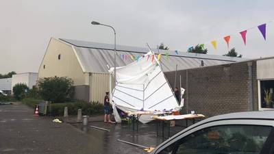 Plaatselijk noodweer veroorzaakt schade: extreme hagel op A12 dwingt auto's op vluchtstrook