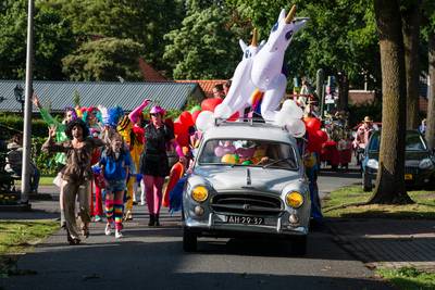 Van travestie tot krimp bij optocht in Noordijk
