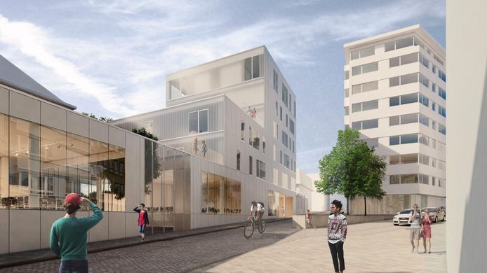 Le futur campus HEC Liège tel qu'il sera à la fin 2023.