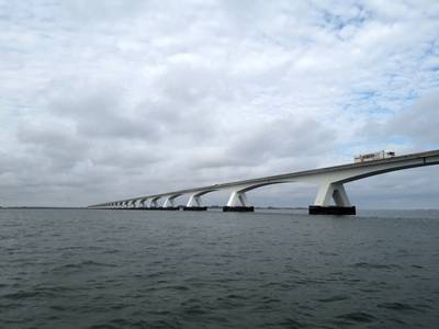 Zeelandbrug vannacht afgesloten vanwege werkzaamheden