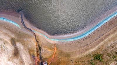 Bizarre blauwe oever Boven-Leeuwen toch veroorzaakt door algen