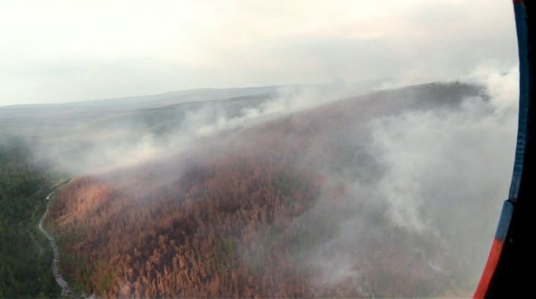 In Siberië staat een gebied ter grootte van België in brand | Trouw