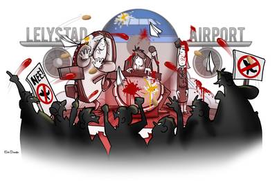 Zo klinkt een vliegtuig dat op 1.800 meter hoogte naar Lelystad Airport vliegt