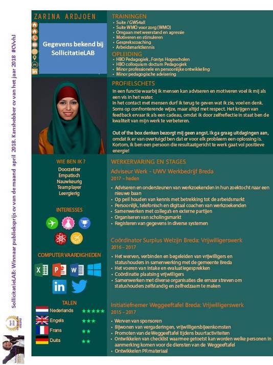 Waarom Zarina Het Allerbeste Cv Van Nederland Heeft Ad