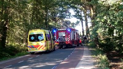 Auto rijdt tegen boom in Lunteren: twee gewonden