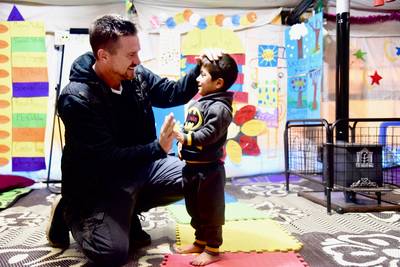 Johnny de Mol in Jordanië met Stichting Vluchteling