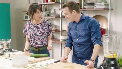 137. Auberginesalade met tomaat &chocolade-courgettesoufflé (Andy Peelman)