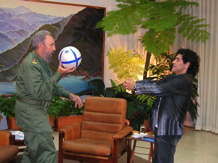 Diego Maradona et Fidel Castro, 26 Octobre 2005