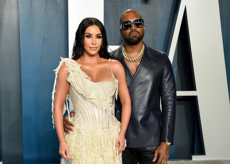Kim Kardashian en Kanye West in betere tijden. 