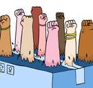 Weglachen, wij vrouwen zijn er kanjers in: stel je voor dat men ons hysterisch zou vinden