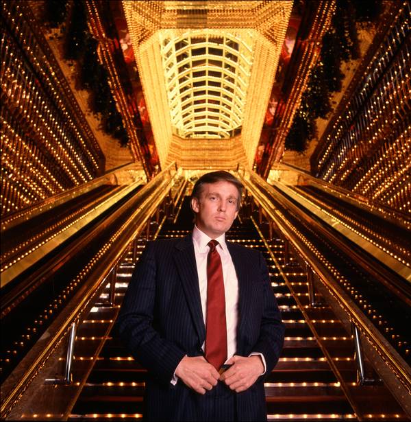 Donald Trump, 14 april 1987, New York, CEO van de Trump Organization.