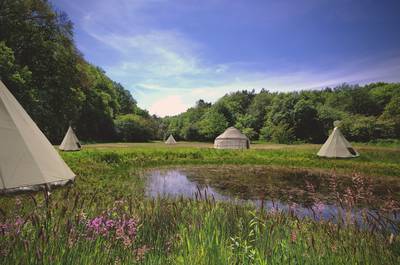 Tipi's bij de vennen op St. Walrick: camping De Wereld is geopend