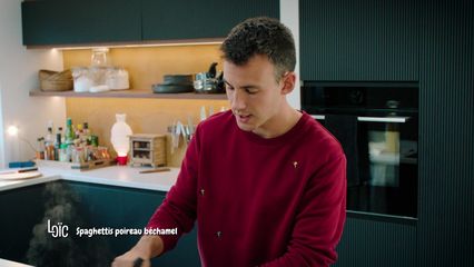 67. Spaghettis poireau béchamel