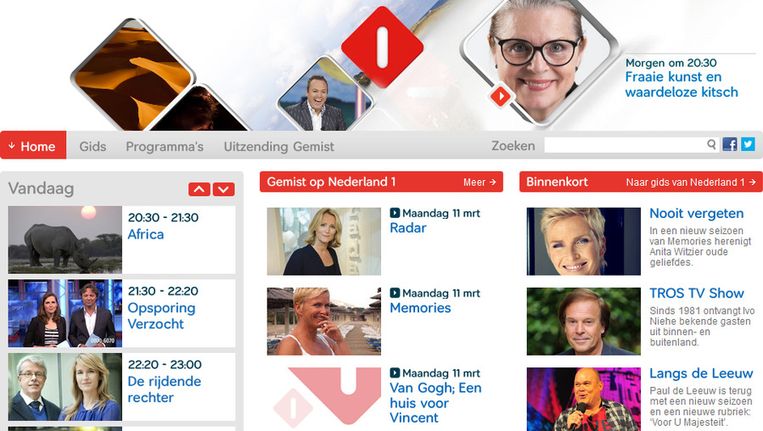 Publieke Zenders Krijgen Nieuwe Namen Nederland 1 Wordt Npo 1 De Volkskrant