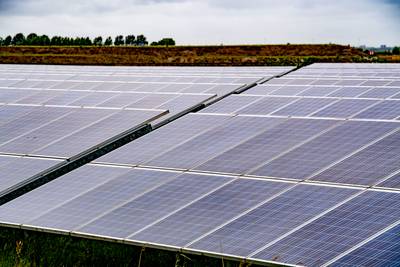 Niets houdt 13.000 zonnepanelen langs A15 bij Ressen meer tegen
