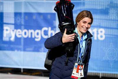 Nicolien Sauerbreij, olympisch kampioene in mixed-zone