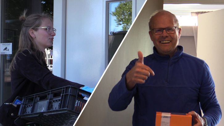 Tilburgse studenten bezorgen met tompoucen een glimlach op het gezicht